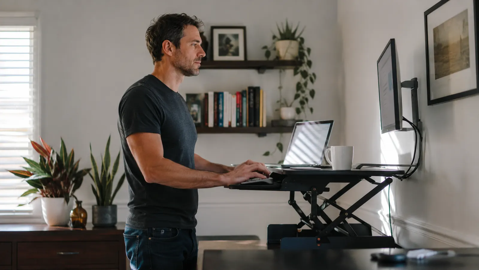 10 Reasons a Standing Desk Converter Beats Sitting at Your Home Office All Day