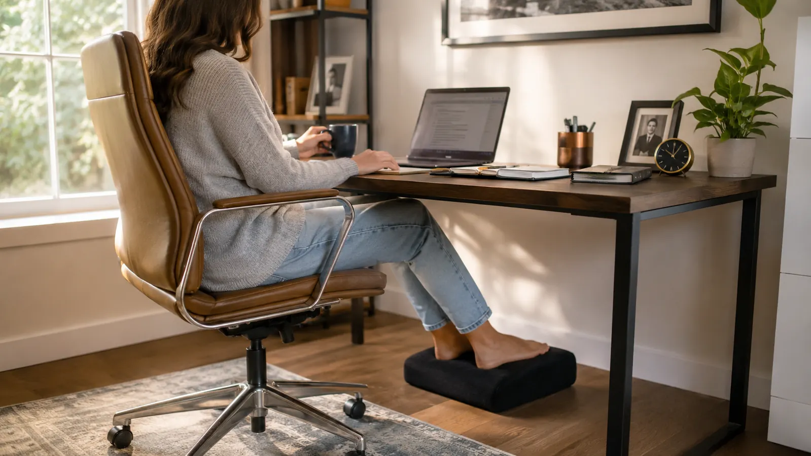 How to Stop Leg Fatigue and Foot Pain from Sitting at a Desk All Day