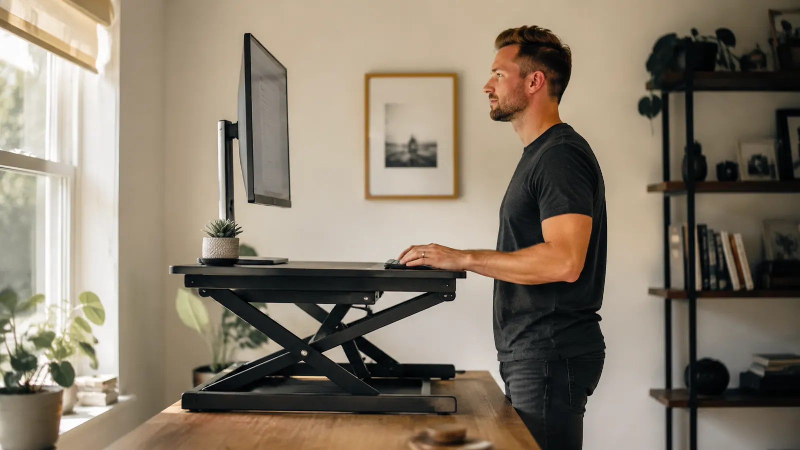 How to Switch to Standing Work Without Buying a New Desk