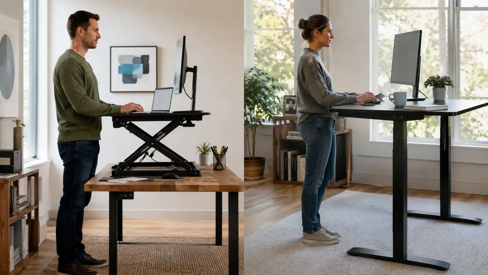 VIVO Desk Converter vs Full Standing Desk: Which One Should You Actually Buy